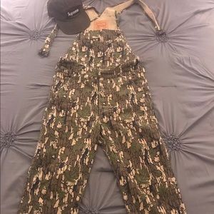 Supreme x Levi's Camouflage Denim Overalls & Hat